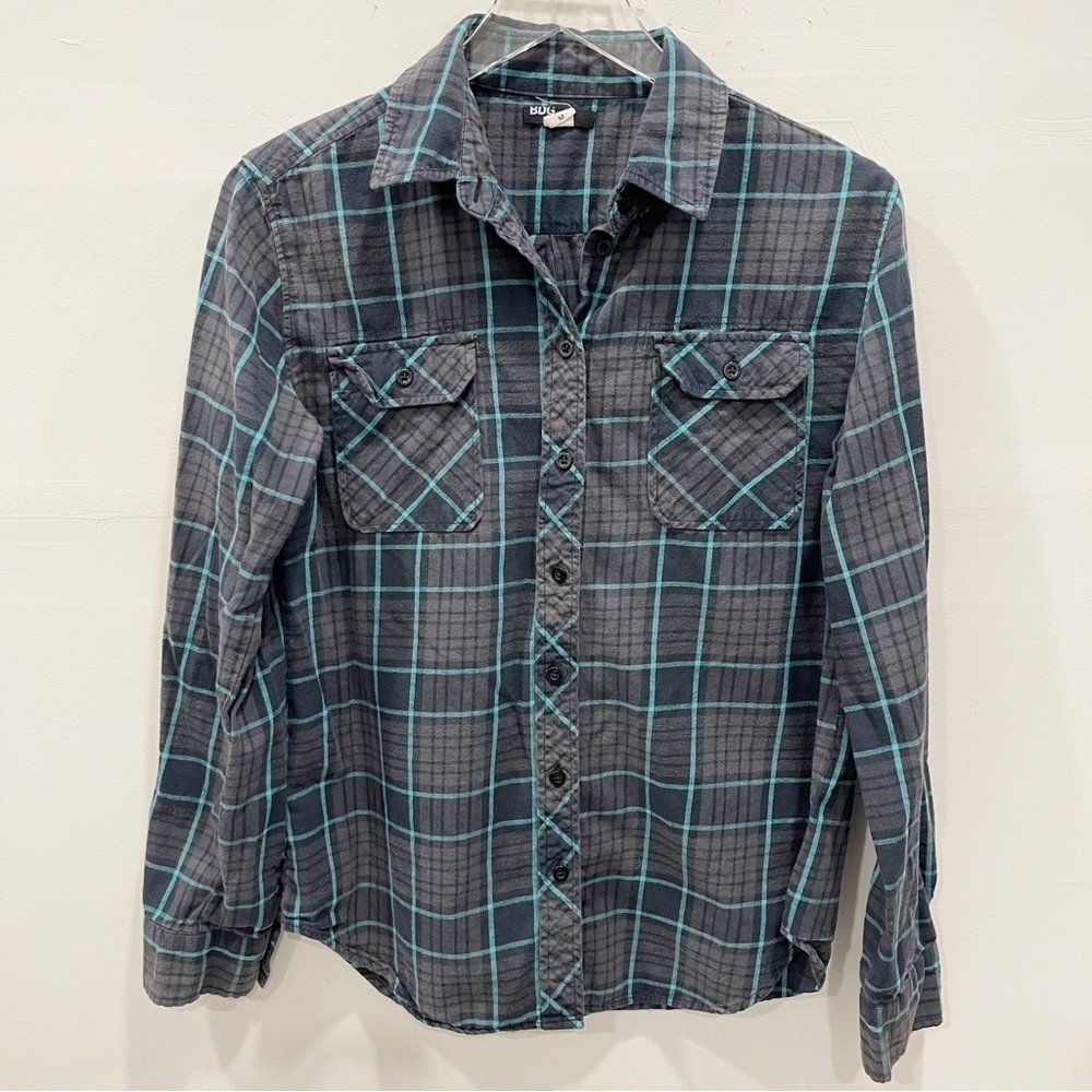 Urban Outfitters BDG Plaid Long Sleeve Flannel Shirt Medium Cotton